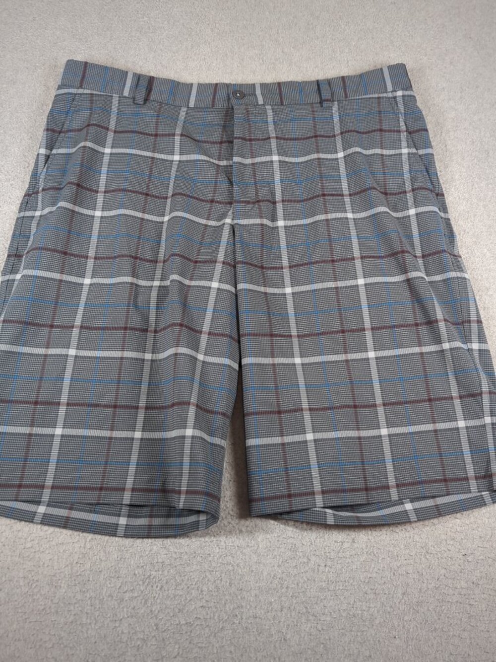 Nike Golf Shorts Men's 38 Plaid Performance Stretch 12" Inseam